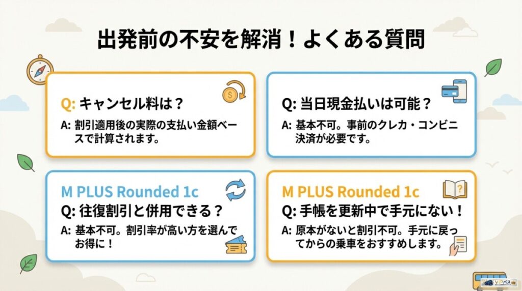 高速バスドットコムの障害者割引に関するよくある質問(FAQ)